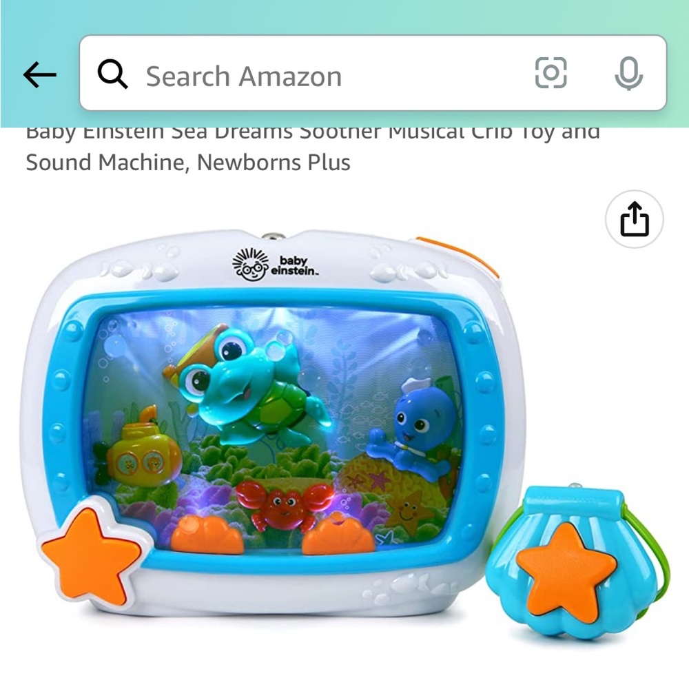 Brand New Baby Einstein Sea Dreams soother.